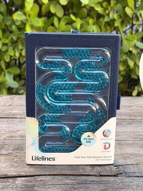 Lifelines Find Your Path Sensory Journal Book Interactive Cover 160 Ruled Pages